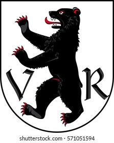 coat of arms of canton Appenzell Ausserrhoden - vector