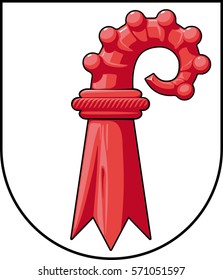 coat of arms of canton Baselland - vector