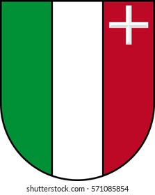 coat of arms of canton Neuchatel - vector