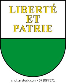 coat of arms of canton Vaud - vector