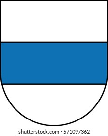 coat of arms of canton Zug - vector