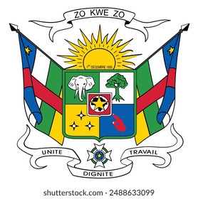 Coat of arms of Central African Republic