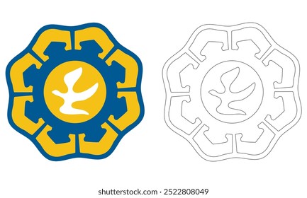 Coat Of Arms Of The City Of Nicosia Vector Illustration
