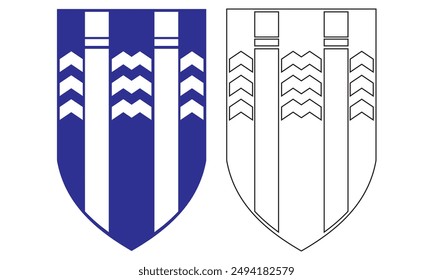 Coat Of Arms Of The City Of Reykjavik Vector Illustration
