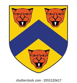 Coat of arms crest for the ancient English town of Stratford upon Avon