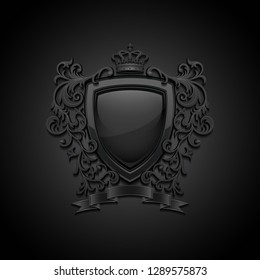 Coat of arms. Decorative background. Vector illustration.
