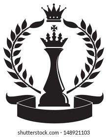 coat of arms depicting a Chess King