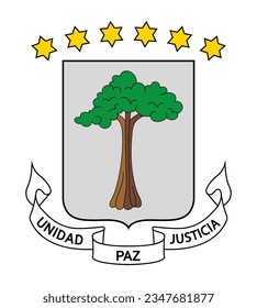 Escudo de Guinea Ecuatorial. 