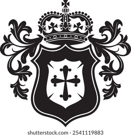 Escudo de armas logo plano