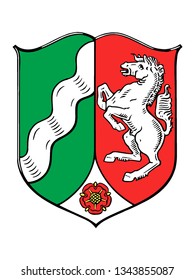 Coat of Arms of the German State of North Rhine-Westphalia