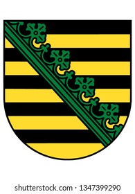 Coat of Arms of the German State of Saxony