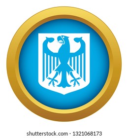 Coat of Arms of Germany icon blue vector isolated on white background for any design