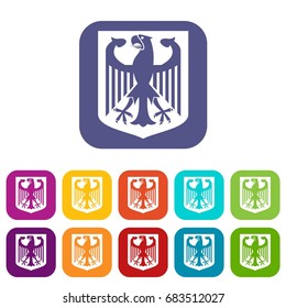 Coat of Arms of Germany icons set