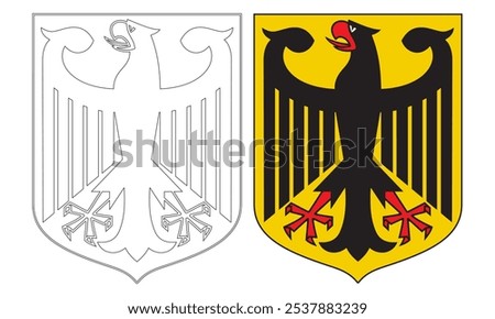 Coat Of Arms Of Germany Vector Illustration
