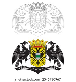 Escudo De Armas De La Ilustración vectorial De Groninga
