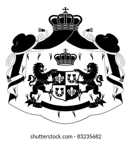 Coat of arms isolated on white background