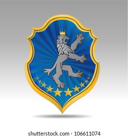 coat of arms with a lion