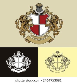 Coat of Arms luxury Crest design template