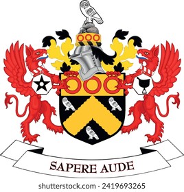 Coat of arms of the METROPOLITAN BOROUGH OF OLDHAM, GREATER MANCHESTER