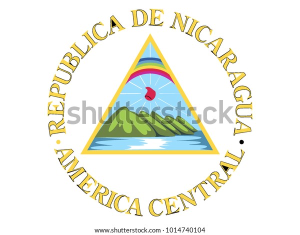 Download Coat Arms Nicaragua Stock Vector (Royalty Free) 1014740104