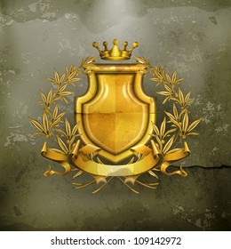 Coat of arms, old-style vector