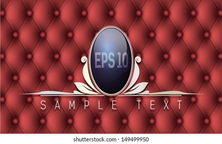 Coat of arms on texturing background