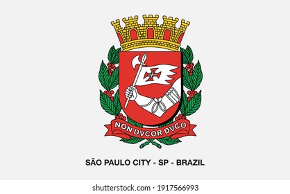 Coat of Arms Sao Paulo City - Brazil