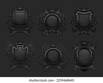 Escudo de armas. Ilustración vectorial.
