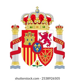 Coat of arms Spain. Vector illustration