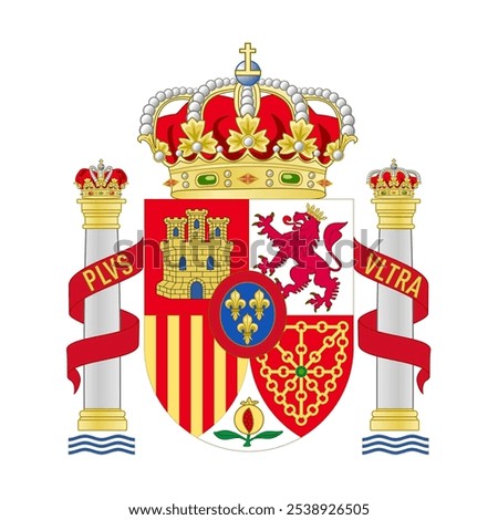 Coat of arms Spain. Vector illustration