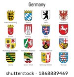 Coat of arms of the states of Germany, All German regions emblem collection