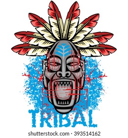 coat of arms with tribal , grunge..tribal design t-shirts
