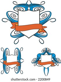 Coat of arms. Vector design elements