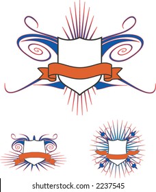 Coat of arms. Vector design elements