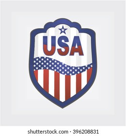 coat of arms vector flag USA