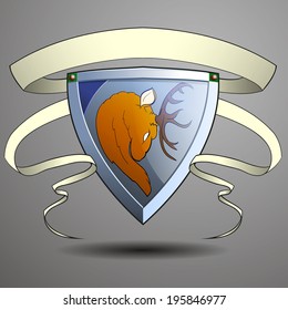 Coat of arms. Vector illustration.