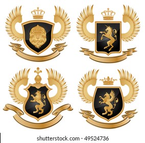 Coat of arms. Vector illustration.