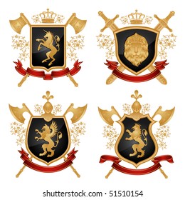 Coat of arms. Vector illustration.