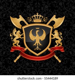 Coat of arms. Vector illustration.
