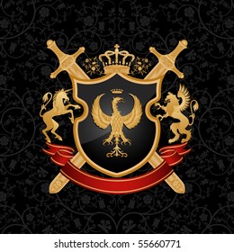 Coat of arms. Vector illustration.