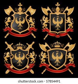 Coat of arms. Vector illustration.