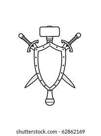 Coat of arms. Vector illustration.