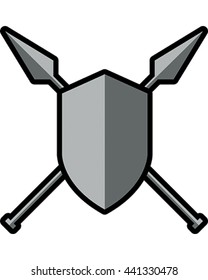 Coat of Arms Vector Illustration. Weapon Logo.