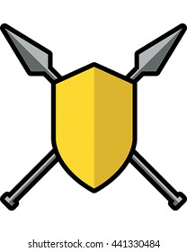 Coat of Arms Vector Illustration. Weapon Logo.