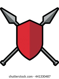Coat of Arms Vector Illustration. Weapon Logo.