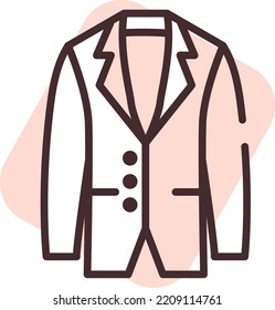 Ropa de abrigo, ilustración, vector sobre fondo blanco.