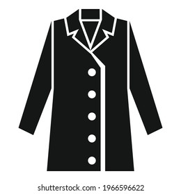 Coat dry cleaning icon. Simple illustration of Coat dry cleaning vector icon for web design isolated on white background