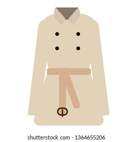 Coat flat illustration