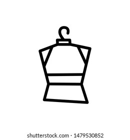 coat hanger  icon trendy flat design