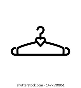 coat hanger  icon trendy flat design